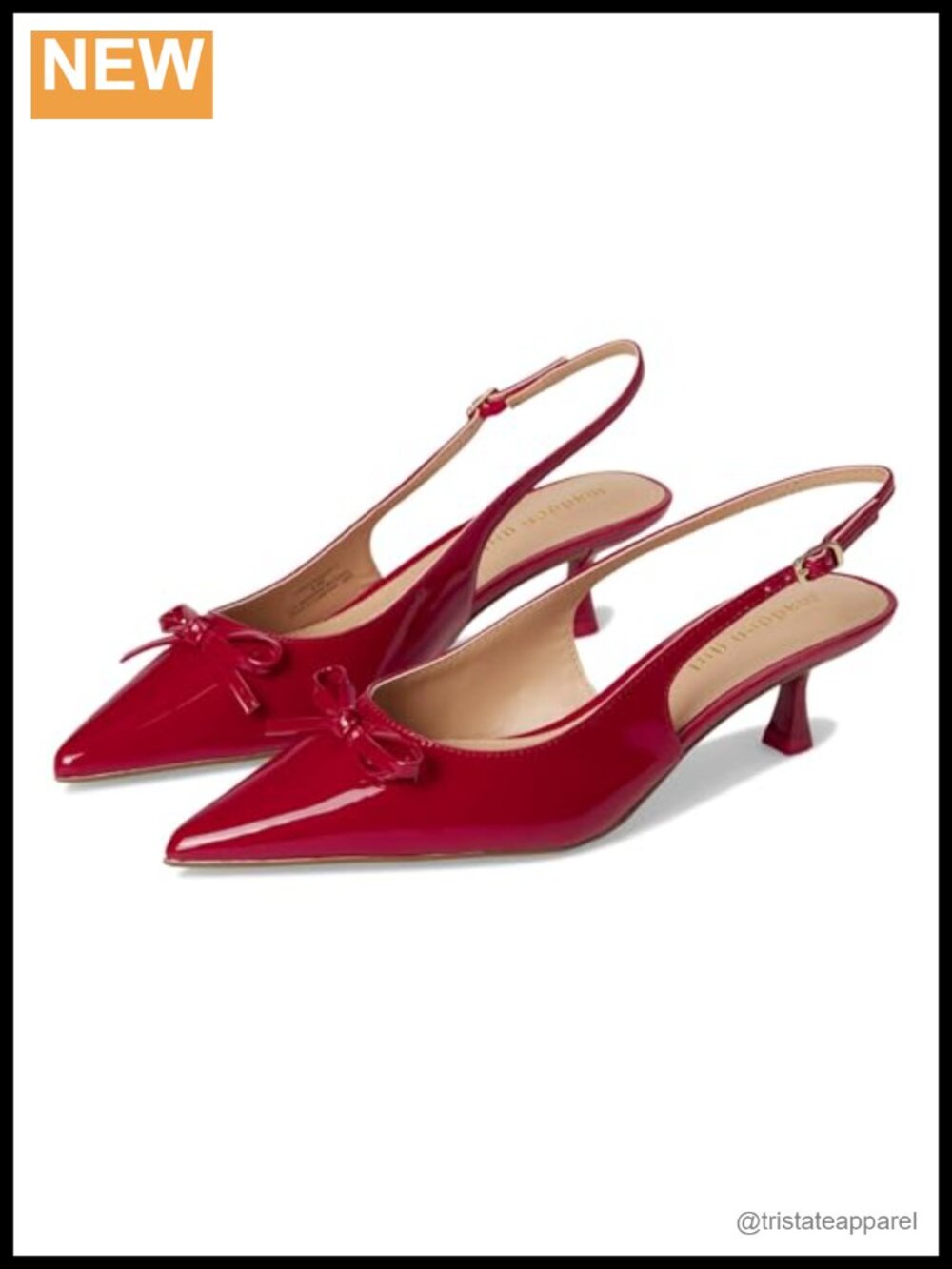Slingback Kitten Heel Pointed Toe Pump Buckle Formal Party Shoe